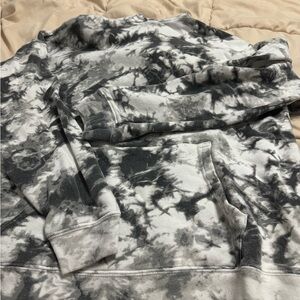 Black and white hoodie